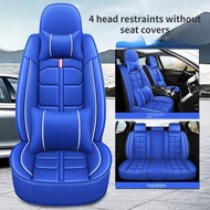 Front of 3-in-1 Car Seat Cover; Bck Car Cushion Set Cover Set Universal Axia Bezza Wira 5-seater 6