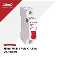 Himel MCB 1 Pole HDB3WL1C20 4.5kA 20A