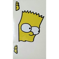 SIMPSON PEEKING MIRROR STICKER,STICKER CERMIN,STICKER TINGKAP