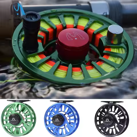 Maximumcatch Fly Fishing Reel 1-11WT Machined Aluminum Large Arbor Fly Reel with Micro Adjustable Dr