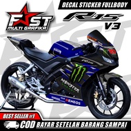 NEWEST Decal R15 V3 Fullbody Liveri MotoGP Sticker Striping Decal Yamaha R15 V3, Sticker Decal R15 V
