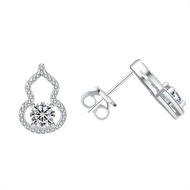 Gourd Earring Real Moissanite s925 Sterling Silver Round 0.5ct 1ct Moissanite Diamond Earring Stud f