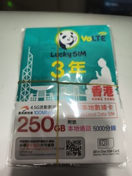 Lucky sim 250GB 3年 數據卡