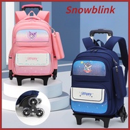 Astronaut kids trolley bag School Bag Wheels Primary School Bag with 2/6Wheels Large capacity school