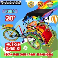 Best Seller Mainan Beca Becak Mini Anak Tradisional