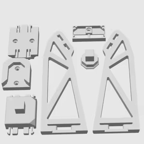 DIY Building Block Wall Display Bracket Adjustable Wall Mount Holder for LEGO Icons Concorde 10318