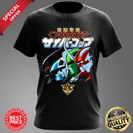 READY STOCK - BAJU RETRO 80s CYBERCOP ANIME ROUND NECK T-SHIRT Cotton tshirt