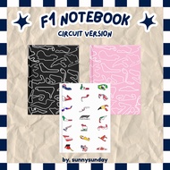 A6 Notebook Formula One Merch F1 Circuit Version