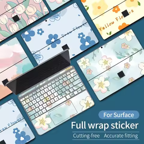 Color Printing Pattern Sticker For Microsoft Surface Pro 7/6/5/4/3 9/8X Go 2 Back Cover Body Decal S