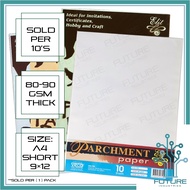 Parchment Paper Certificate Paper Dimploma Ordinary Colored 80gsm 90gsm (10) Sheets [Future Ind]