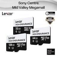 Lexar High-Endurance microSD Card UHS-I Class 10 U3 V30 4K (100 MB/s) for Dash Cams CCTV