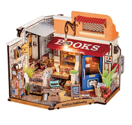 ROBOTIME - Corner Bookstore DIY Miniature House Kit (DG164)