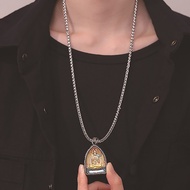 T Titanium Steel Necklace Painted Amulet Necklace Zodiac Amulet Eight Patronus Boy Necklace Jewelry 