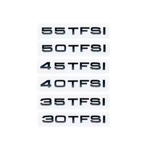 Glossy Black for Audi A1 A3 A4 A5 A6 A7 A8 Q2 Q3 Q5 Q7 Q8 S7 Letters 30TFSI 35TFSI 40TFSI 45TFSI 50T
