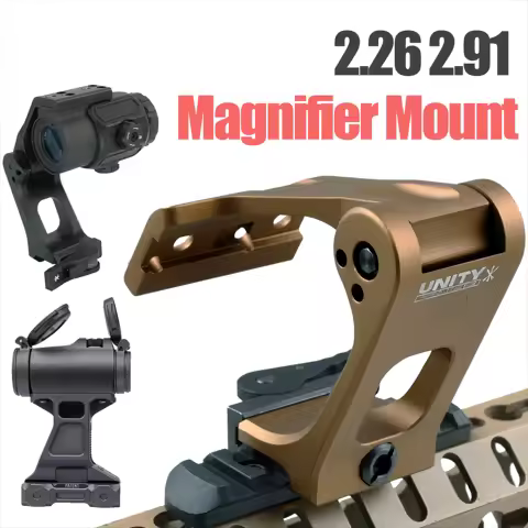 Tactical Mount FAST FTC OMNI Magnifier Riser 2.26 2.91 Scope Sight Folding Unity Fit Eotech G33 G43 