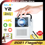 [4 Version] 4K Projector WEJOY Y2 Home projector Touch Optional Battery Android Smart Portable WIFI Home Cinema Mini Projector For Cellphone Video
