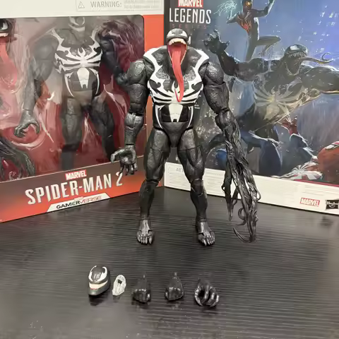 In Stock Marvel Legends Series Tom Holland Spider-Man & Venom Action Figures Desktop Ornaments Anime