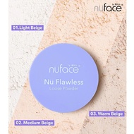 Nuface Loose Powder Light Beige Medium Beige/ BeigeWarm Flawless Skin Package