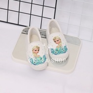 Elsa Frzn White Pink Character Girls' Loafer Kids Girl Shoes Size 22-30