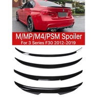 Carbon Fiber Rear Bumper Trunk Roof Lip Spoiler MP PSM M4 Style Wing Tail Kit for BMW 3 Series F30 F