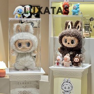 Luxatas Acrylic Labubu Zimomo display storage box angel stackable Magnetic door doll dust-proof