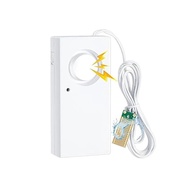 水位感應警報器 9V Water Leak Alarm 120dB  水漏檢測器 120dB 水漏警報 9V 電池感測器警報 防洪感測器水檢測器溢流安全警報，適用於家庭地下室廚房車庫浴缸水槽 白色 W