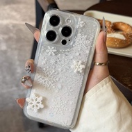 Flowing Gold Powder Snowflake Shell Protective Case for Vivo iQOO Neo9/8/7 Se iQOO12/11s High Aesthe