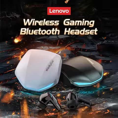 Choice 2Pcs Lenovo GM2 Pro Wireless Headphones Gaming Headsets Noise Canceling Earphones Hifi Stereo