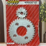 FRONT + REAR GEAR KARISMA 420-35T/14T