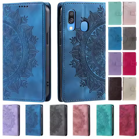 A40 Case For Samsung Galaxy A40 A405F Capa Leather Flip Coque For Samsung A50 A70 A505F A705 A20e A3