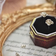 玫瑰花耳環/耳針/Màn 工