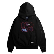 KEEPFS | Boxy Black Hoodie 330gsm | Arrow Arrow