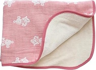 hiorie 4-ply Gauze & Back Towel Mini Blanket, Made in Japan, Approx. 19.7 x 27.6 inches (50 x 70 cm)