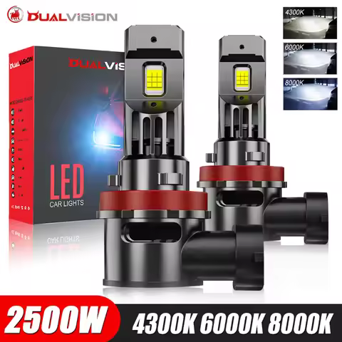 H7 LED Headlight Bulbs 2500W Wireless Turbofan H4 H11 CANBUS Mini Auto Diode Lamp HB3 9005 HB4 9006