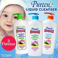 Pureen Liquid Cleanser Refill 5 Pack Bottle No Flavour Wash Mint Orange Cleansing baby accessories R