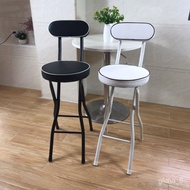 LP-8 Get Gifts🍄Folding Bar Chair Cushion Bar Stool Foldable steel chair Folding Chair High Chair Wholesale ID0X