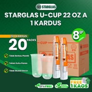 STARGLAS U-CUP PP 22 OZ 8ga | CARDBOARD [BUY 5 BOXES GET 1 FREE T-SHIRT]