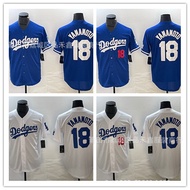 Same Day Delivery!Los Angeles dodgers Yushen YAMAMOTO dodgers Baseball Uniform No. 18 YAMAMOTO Compe