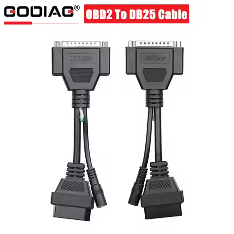 GODIAG OBD2 To DB25 Cable Working Together with Colorful Jumper Cable DB25