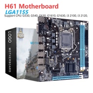 H61 Motherboard LGA1155 Desktop Mainbord M.2 NVME Support 2XDDR3 RAM PCIE 16X For Office For PUBG CF LOL Gaming Motherbo