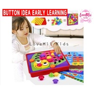 Eduction toys Button Idea 3D Puzzle  Kids Toddler Early Education/Kindergarten Alat Mainan Belajar K