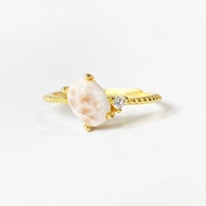 2件85折 | 印尼鈉沸石純銀戒指 (粉海紋 如夢似幻 冷門礦石)