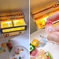 7-Eleven Ice Cream and Food Toy Light-Up Miniature Fridge Magnet Set