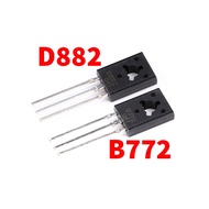 Transistor D882 B772 - TO126 NPN 3A/40V - Reverse Transistor D882, Forward Transistor B772