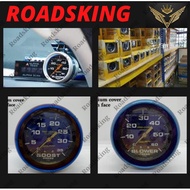 PASSION AUTO Meter BOOST Blower Autometer GAUGE 65MM TURBO DIESEL FULL BLUE TITANIUM THAILAND