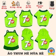 Dog and cat summer shirt - 7 UP SOFT DRINK LOGO - Luminous GREEN - Superpet Shop