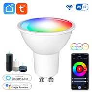 Tuya Smart Bulb GU10 led Bulb 5W Smart Light Bulb RGB Light Voice Control Alexa Google Home