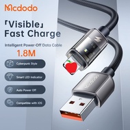 MCDODO CA3141 iP / CA-3151 100W Auto Matikan Peranti IP Jenis C Kabel Data Lutsinar 1.8m