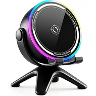 Wireless Induction Bluetooth Speaker, 5-in-1 Induction Speaker for Smartphones, RGB Colorful Lights 