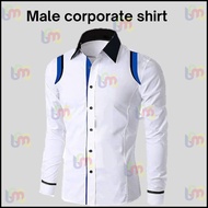 Male corporate shirt- White shirt - long sleeve shirt
